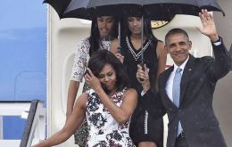 Obama y su familia pasaron tres días en La Habana, donde su intensa agenda incluyó una reunión con la disidencia y un discurso en cadena nacional