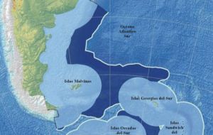 Para Argentina la extensión significaría adicionar 1.7 millones de Km. cuadrados al  área marítima, con soberanía sobre recursos marinos vivos sedentarios y el subsuelo.