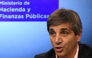 Caputo explicó que en realidad se espera que la emisión de Argentina para pagar deuda a los holdouts no supere los 10.500 millones de dólares. 