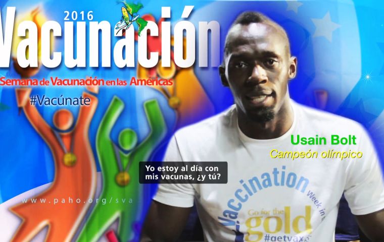 El medallista olímpico Usain Bolt apoya la iniciativa que lleva el lema: “Vamos por el oro. Vacúnate” 