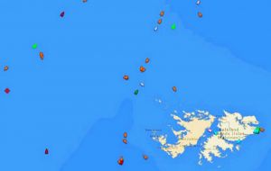El sistema permitirá monitorear otras naves operando en, o cruzando por la Zona Económica Exclusiva de las Falklands