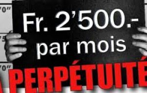 Los 2.500 francos al mes permite una “existencia decente”. Pero a nivel anual, la cifra, 30.000 francos es apenas por arriba de la línea de pobreza: 29.501 francos