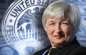 La presidente de la Reserva Federal (Fed), Janet Yellen, escala un puesto respecto del año pasado y llega tercera entre las mujeres más poderosas del mundo. 