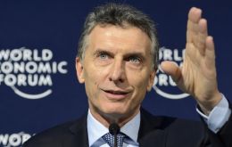 “Hasta ahora hemos totalizado 20.000 millones de dólares, cinco veces más que durante todo el año anterior”, dijo Macri en el Foro Económico Mundial