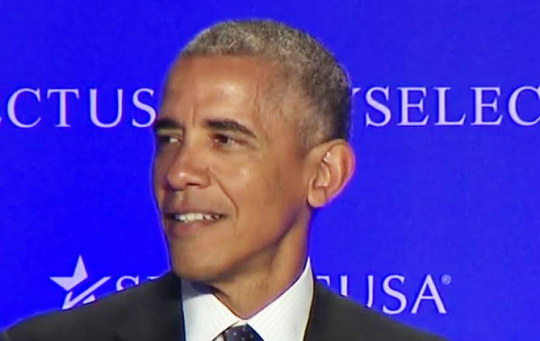 “En siete meses más o menos estaré en el mercado laboral”, aseguró Obama en su intervención en la cumbre de inversión SelectUSA
