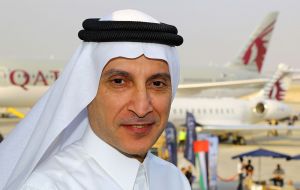 El consejero delegado de Qatar, Akbar Al Baker, señala que “la reciente valoración de mercado” de IAG “ofrece una oportunidad” para comprar más acciones.