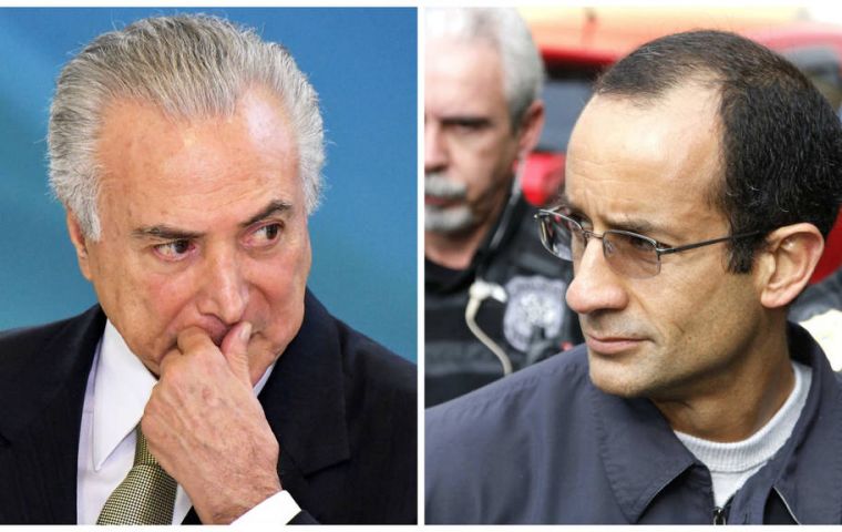Según Folha y Veja, el ex presidente de Odebrecht se reunió con Temer en 2014 para concretar una “donación” a la campaña presidencial de 10 millones de reales. 