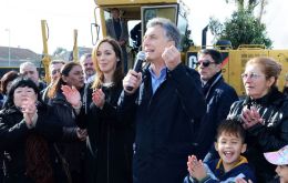 “Hay que usar la energía para construir, no para agredir”, expresó Macri durante su discurso, que estuvo interrumpido por abucheos y silbidos.