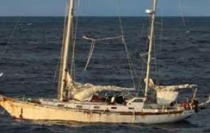 “La Sanmartiniana” fue descubierto al garete en la zona exclusiva de las Falklands por una patrulla de conservación pesquera de las Islas 