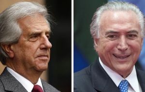 Brasil y Uruguay coinciden en la necesidad de abrir el Mercosur a terceros países y acelerar acuerdos con la UE y China 