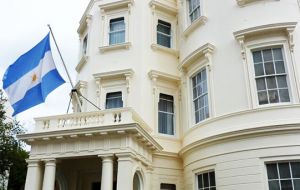 La residencia argentina participa de esta iniciativa junto a otros 750 edificios emblemáticos de Londres, tales como el Parlamento y 10 Downing Street