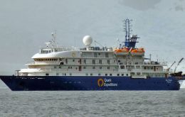 Sulivan Shipping espera el primer trasbordo de pasajeros al crucero M/Sea Spirit para este sábado de hecho dando inicio a la temporada