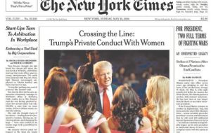 Trump acusó a Slim de montar un complot mediático encabezado por The New York Times, que publicó relatos de mujeres que acusaban al magnate neoyorquino de manosearlas