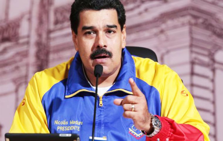 Maduro dijo que la oposición no entrará “más nunca” al palacio presidencial de Miraflores “ni por las buenas ni por las malas” 