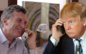 Macri procura restaurar su vieja amistad empresarial con Donald Trump y el presidentre electo estadounidense parece dispuesto a aceptar