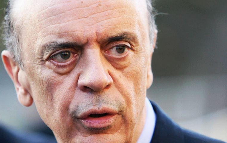 El canciller brasileño José Serra aspira a mayor comercio tras levantamiento de sanciones a Irán