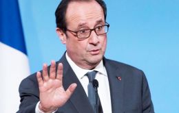 El presidente francés François Hollande no buscará su reelección el año próximo