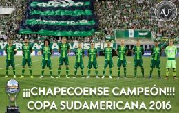 Conmebol finalmente resolvió que el club Chapecoense es el campeón de la Copa Sudamericana