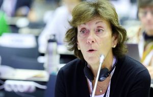 La embajadora María Teresa Kralikas, Subsecretaria para Malvinas, Antártica y el Atlántico Sur encabezó la delegación argentina