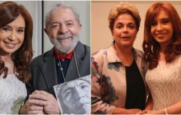 La ex presidente argentina Cristina Fernandez se reunió en San Pablo con los también ex mandatarios locales Luiz Inacio Lula Da Silva y Dilma Roussef para analizar los acontecimientos en la región