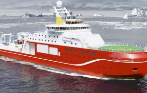 MLA Dr. Elsby dijo que las Islas están muy complacidos que el nuevo barco, (de exploración polar), “Sir David Attenborough” será registrado en las Falklands