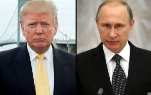 Este sábado está prevista la primera conversación oficial entre  Vladimir Putin y Trump desde que el Mandatario estadounidense tomara posesión de su cargo