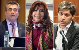 Además de Cristina Fernández también están acusados el ex ministro de Economía Axel Kicillof y el ex titular del Banco Central (I) Alejandro Vanoli , entre otros. 