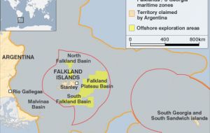 La isla aún sin nombre se encuentra dentro de la ZEE de las Falklands, y una circunferencia de 200 millas en su entorno ha sido acordada con Naciones Unidas.
