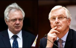 Las reuniones se prolongarán hasta el jueves con una sesión plenaria entre participantes y una rueda de prensa que ofrecerán, Davis y Barnier  
