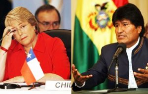 Piñera declaró a los periodistas que Morales “ha insultado a nuestra presidenta (Michelle Bachelet), a nuestro país y, por lo tanto, ha perdido el respeto”.