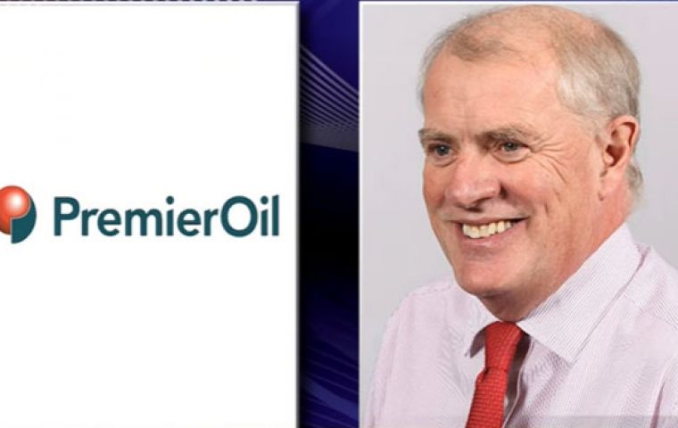 El CEO de Premier Oil, Tony Durrant, espera contar con los fondos necesarios para avanzar con la explotación petrolera en Sea Lion en la segunda mitad de 2018