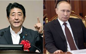 Abe también durante quince minutos con Putin, recalcando “el importante papel de Rusia como miembro permanente del Consejo de Seguridad de Naciones Unidas” 