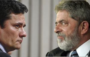 Lula fue condenado en primera instancia por el juez federal Sergio Moro a 9 años y medio de prisión 