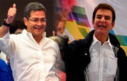 El presidente Juan Orlando Hernández tenía una leve ventaja sobre Salvador Nasralla, según el escrutinio del lunes por el Tribunal Supremo Electoral