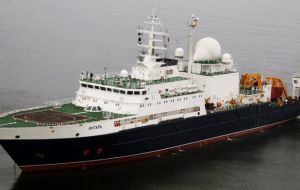 El martes llegará el barco ruso de exploración científica Yantar, con equipamiento de alta tecnología y puede efectuar búsquedas a profundidades de 6.000 metros.