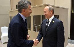Macri partirá el domingo 21 en vuelo comercial con destino Moscú, con el propósito de tratar con su el presidente Putin una agenda cargada de temas bilaterales