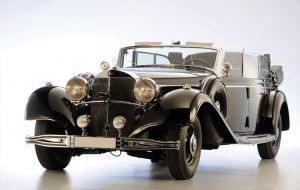 Conocido popularmente como “Súper Mercedes”, se fabricaron tan sólo 88 unidades de este modelo de ocho cilindros en línea de 7.7 litros