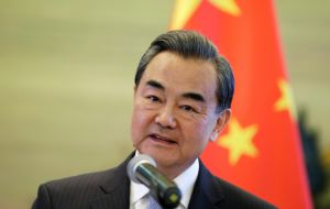 “China tiene la estrategia de beneficio mutuo y ganancia compartida (...)”, dijo el ministro de Relaciones Exteriores chino, Wang Yi. 