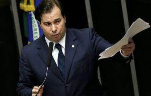La mayoría de los diputados atendió la petición del presidente de la Cámara baja, Rodrigo Maia, un legislador conservador del estado de Río de Janeiro