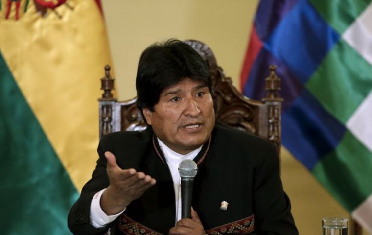 Evo Morales asegura que Chile “no tiene argumentos” contra la demanda boliviana sobre una salida al mar.
