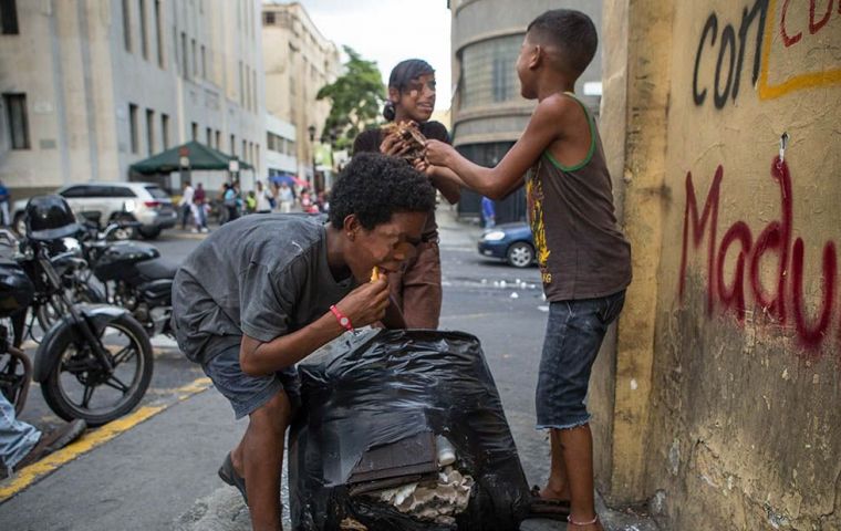 Según Caritas Venezuela, los niños son las primeras víctimas de la crisis alimentaria y social en Venezuela. Foto: EFE