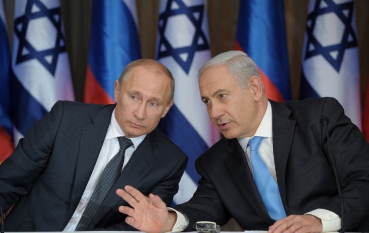 El jefe del gobierno israelí adelantó que el miércoles se reunirá en Moscú con el presidente ruso, Vladimir Putin, “en un encuentro especialmente importante”