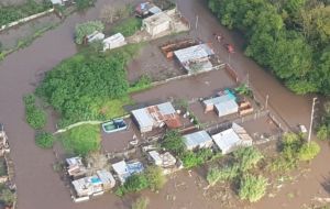 Registros oficiales indicaron que el río Pilcomayo sufrió una crecida histórica este año. Unas 4.500 personas permanecen evacudas