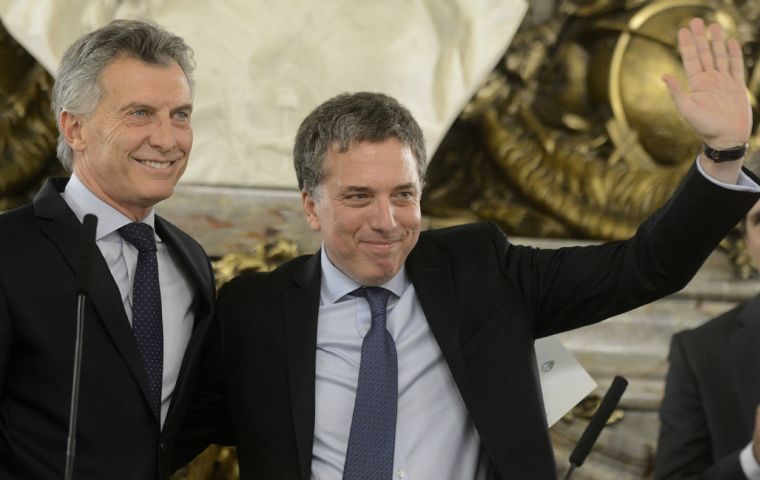 Nicolás Dujovne, ministro de Hacienda: tras el acuerdo con el FMI se convirtió en  interlocutor central. Así, Macri lo designó ministro coordinador del área económica.