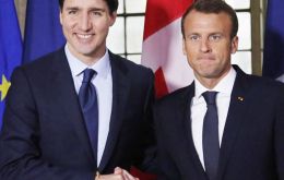Trudeau y Macron destacaron su voluntad “de apoyar un multilateralismo fuerte, responsable, transparente para enfrentar los desafíos mundiales”