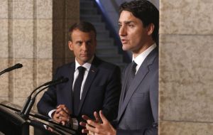 “Es risible decir que Canadá, Francia... puedan representar una amenaza para la seguridad de EE.UU., somos los mejores aliados de EE.UU.” dijo Trudeau 