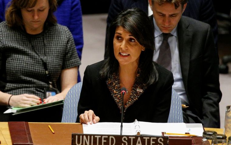 La embajadora Nikki Haley acusó al cuerpo de albergar países que el gobierno de EE. UU. considera no deben tener un asiento por no respetar DD.HH..