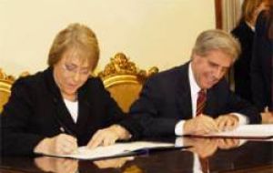 En octubre de 2016, Tabaré Vázquez y su entonces homóloga, Michelle Bachelet, firmaron en Montevideo el TLC