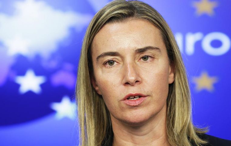 Federica Mogherini, señaló que la negociación del acuerdo de libre comercio de UE y Mercosur está en “su fase final”, y llamó a aprovechar la “oportunidad histórica”