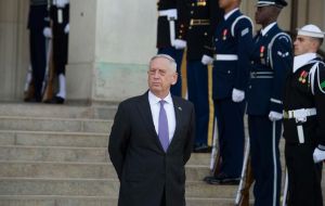 El secretario de Defensa James Mattis, rechazó de plano informaciones sobre que el presupuesto para el desfile se haya disparado hasta US$ 92 millones